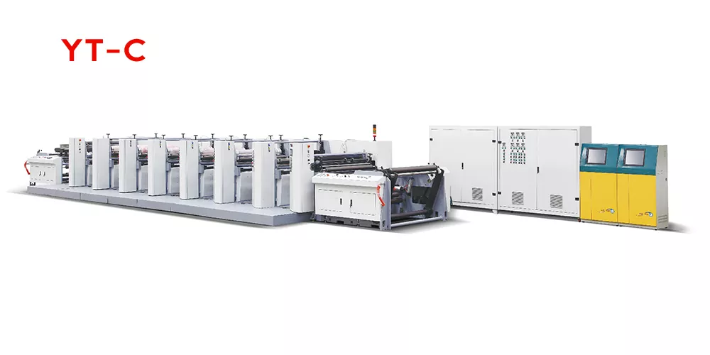 Machine d'impression flexo de type unité à double servo