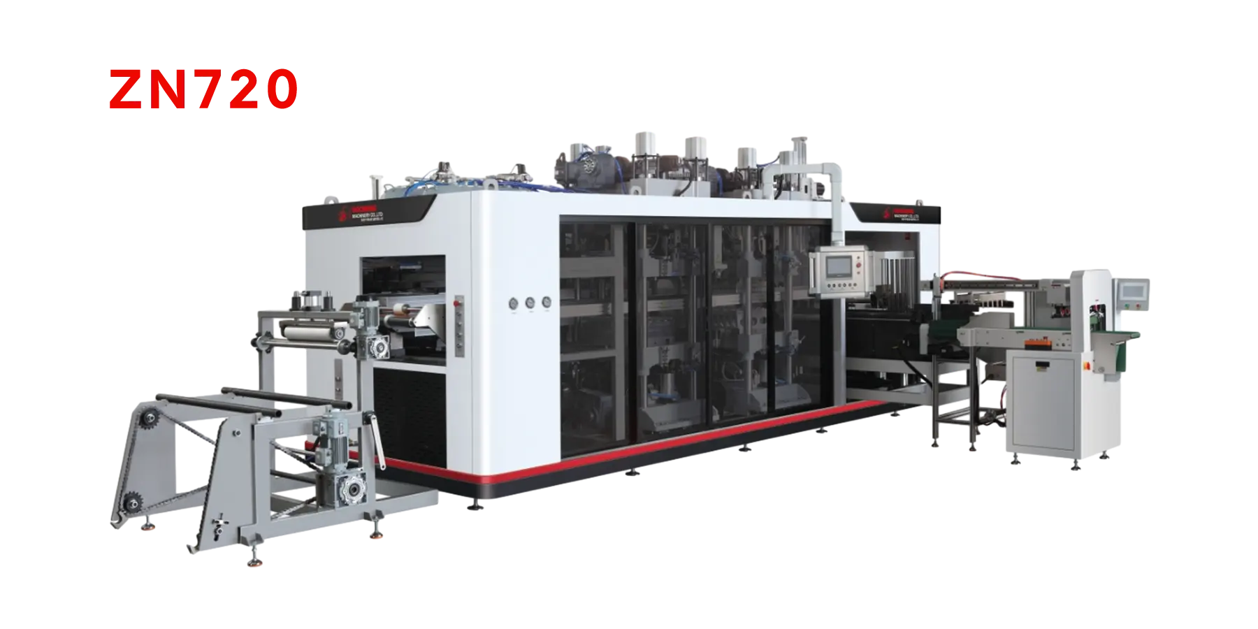 Machine de thermoformage avec solution d'emballage
